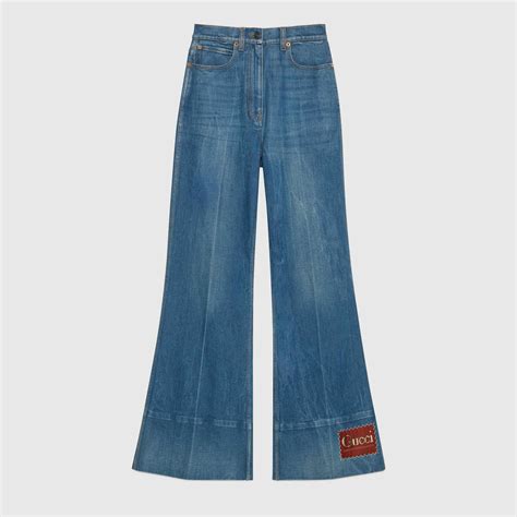 gucci ace black jeans|denim bib gucci.